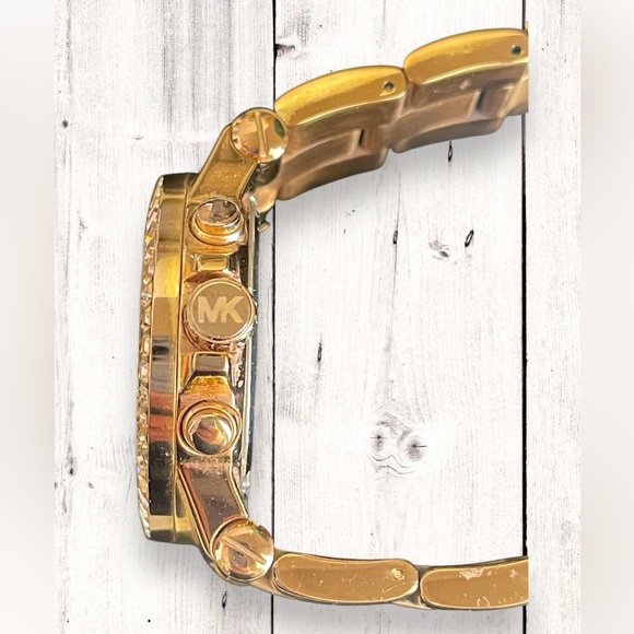 Michael Kors Dylan MK5412 Rose Gold Baguette Bezel Stainless Steel Women’s Watch - Picture 11 of 12